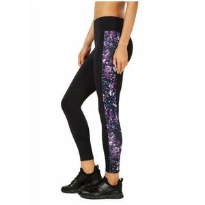 Ideology Women's Printed Ankle Leggings Black L